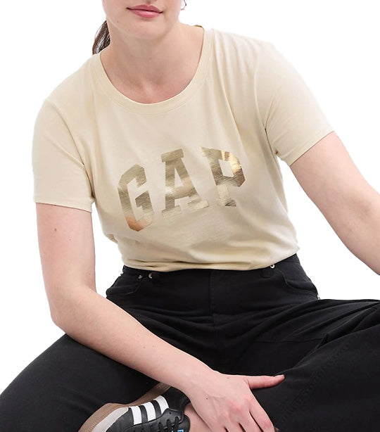 Gap Logo T-Shirt Oyster Shine
