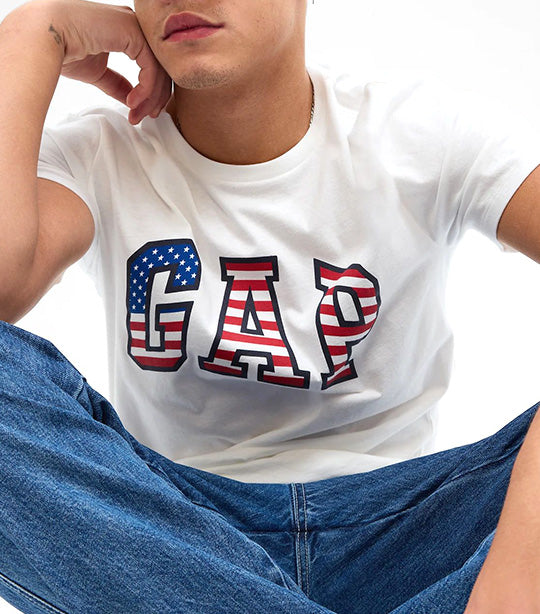 Gap USA Logo T-Shirt White