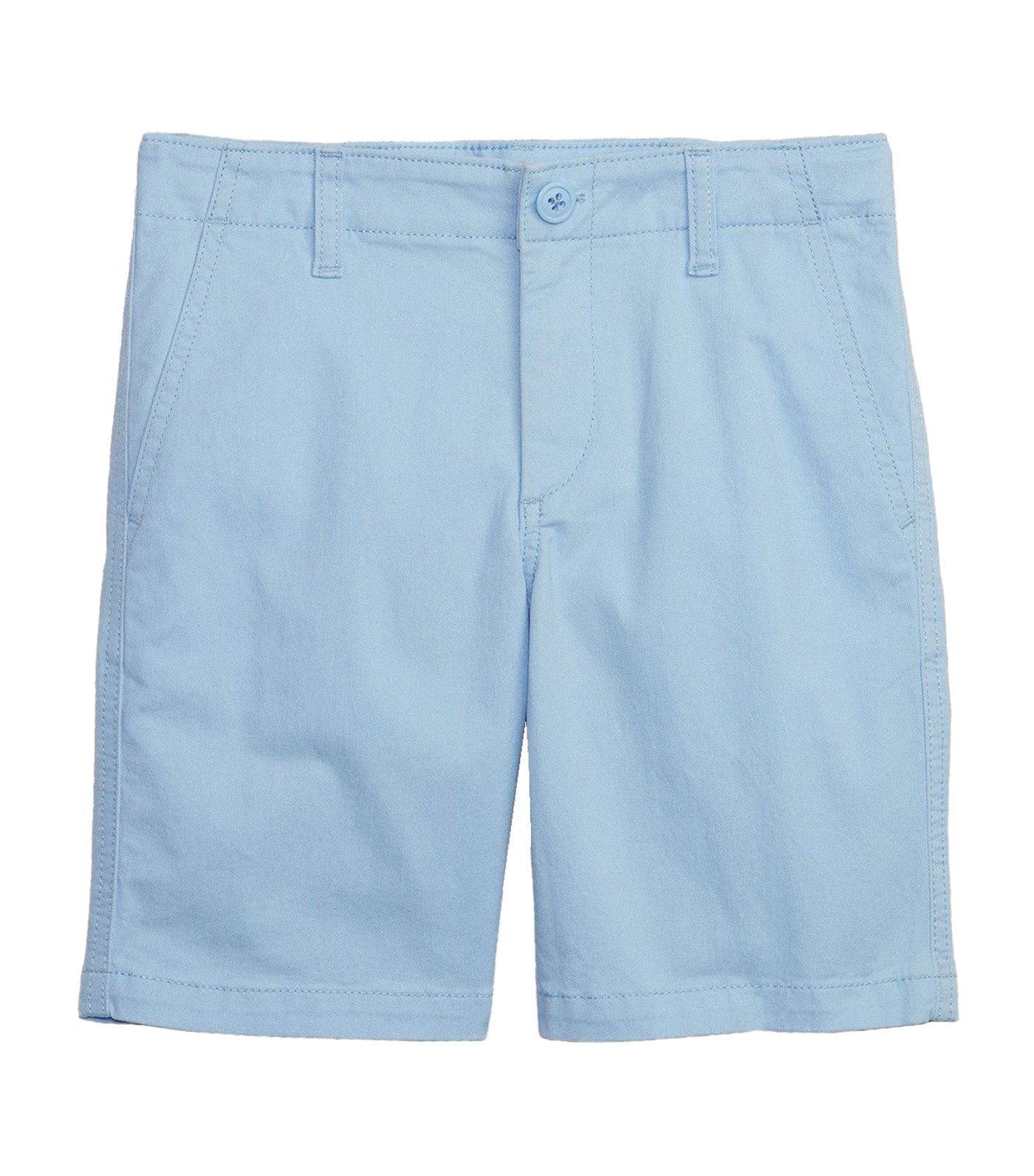 Khaki Shorts with Washwell - Cerulean Blue 402