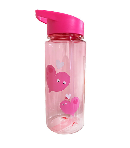 Mallo Flip Straw Water Bottle - Pink