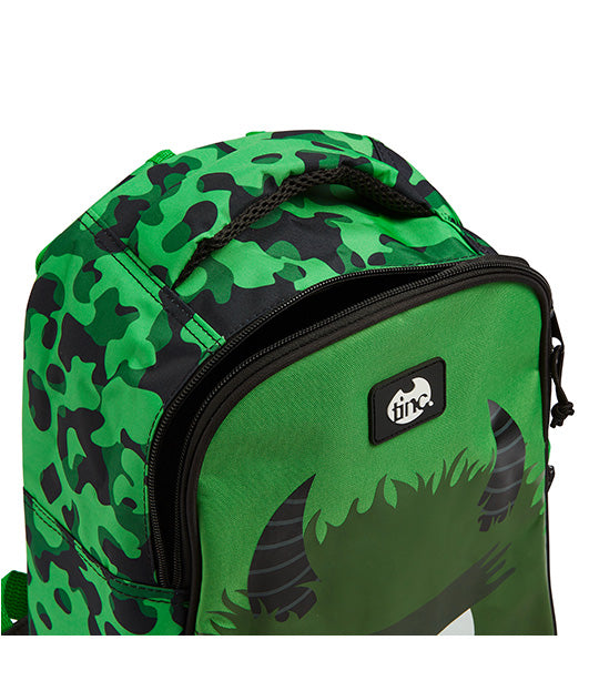 Hugga Monster School Backpack - Green