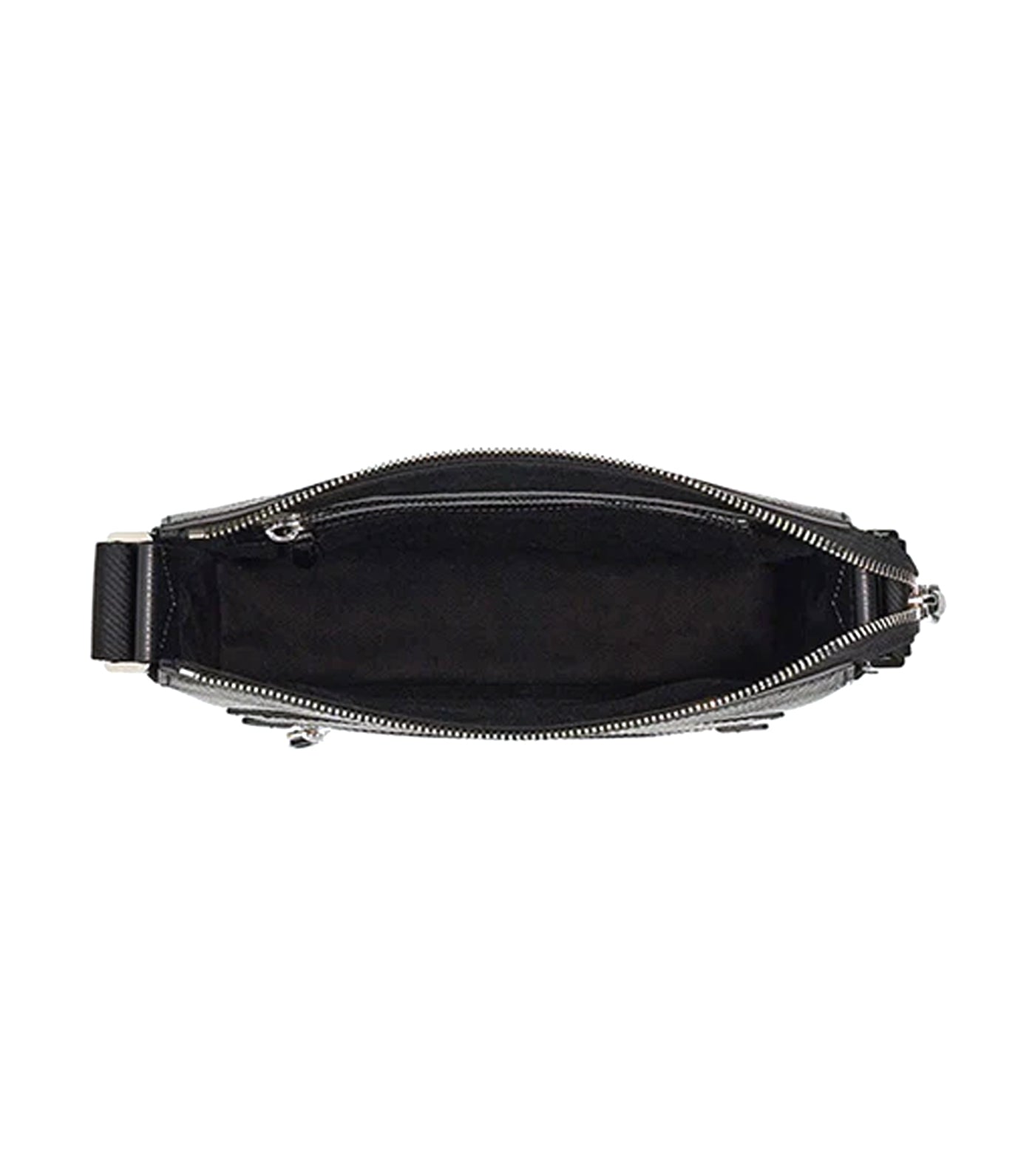 Gancini Crossbody Bag Calf Leather Black