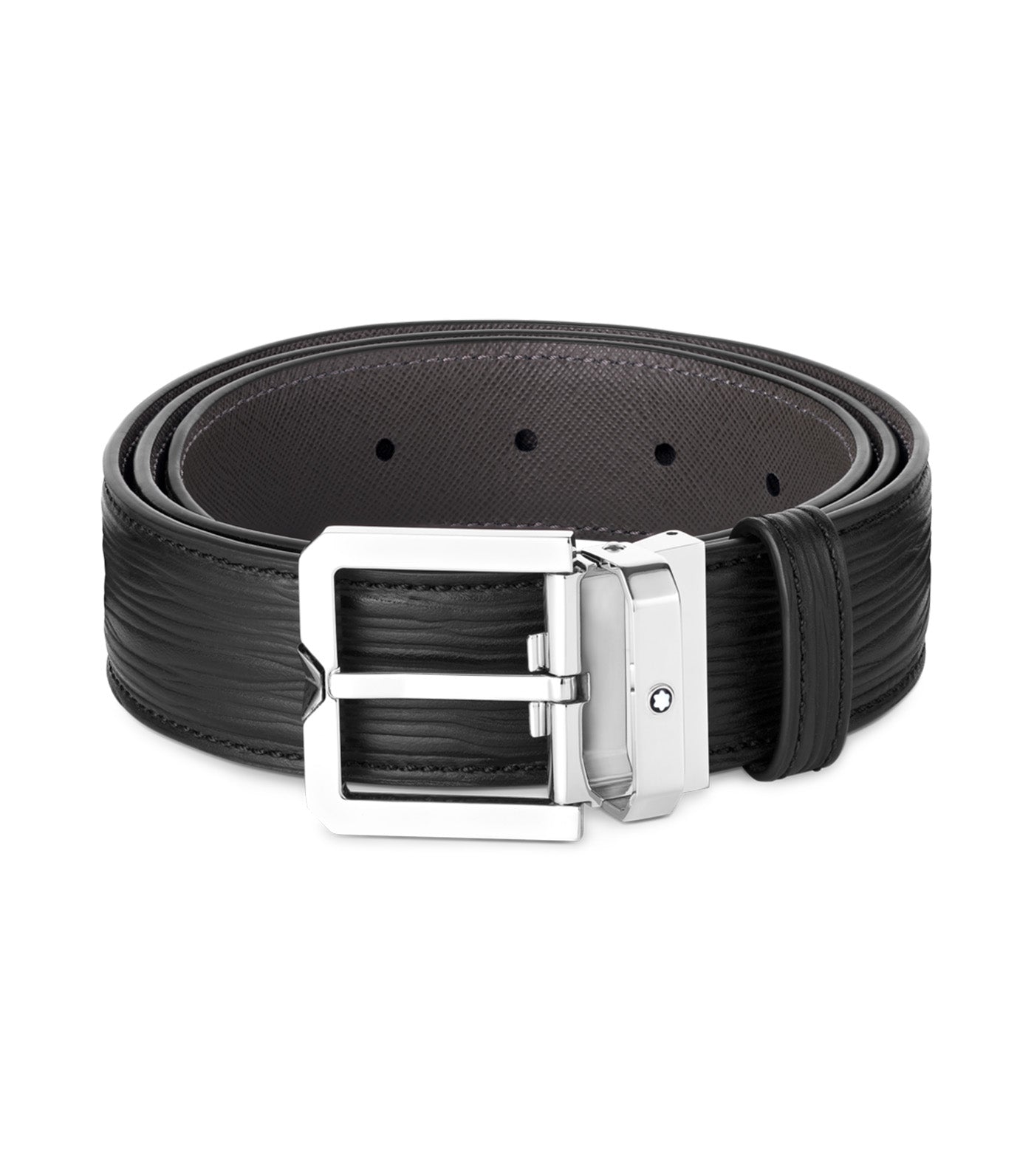 35mm Leather Belt Black