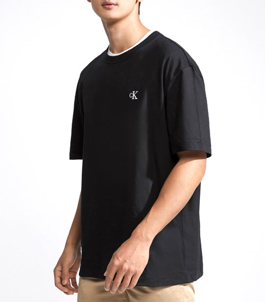 Relaxed Fit Archive Logo Crewneck T-Shirt Black