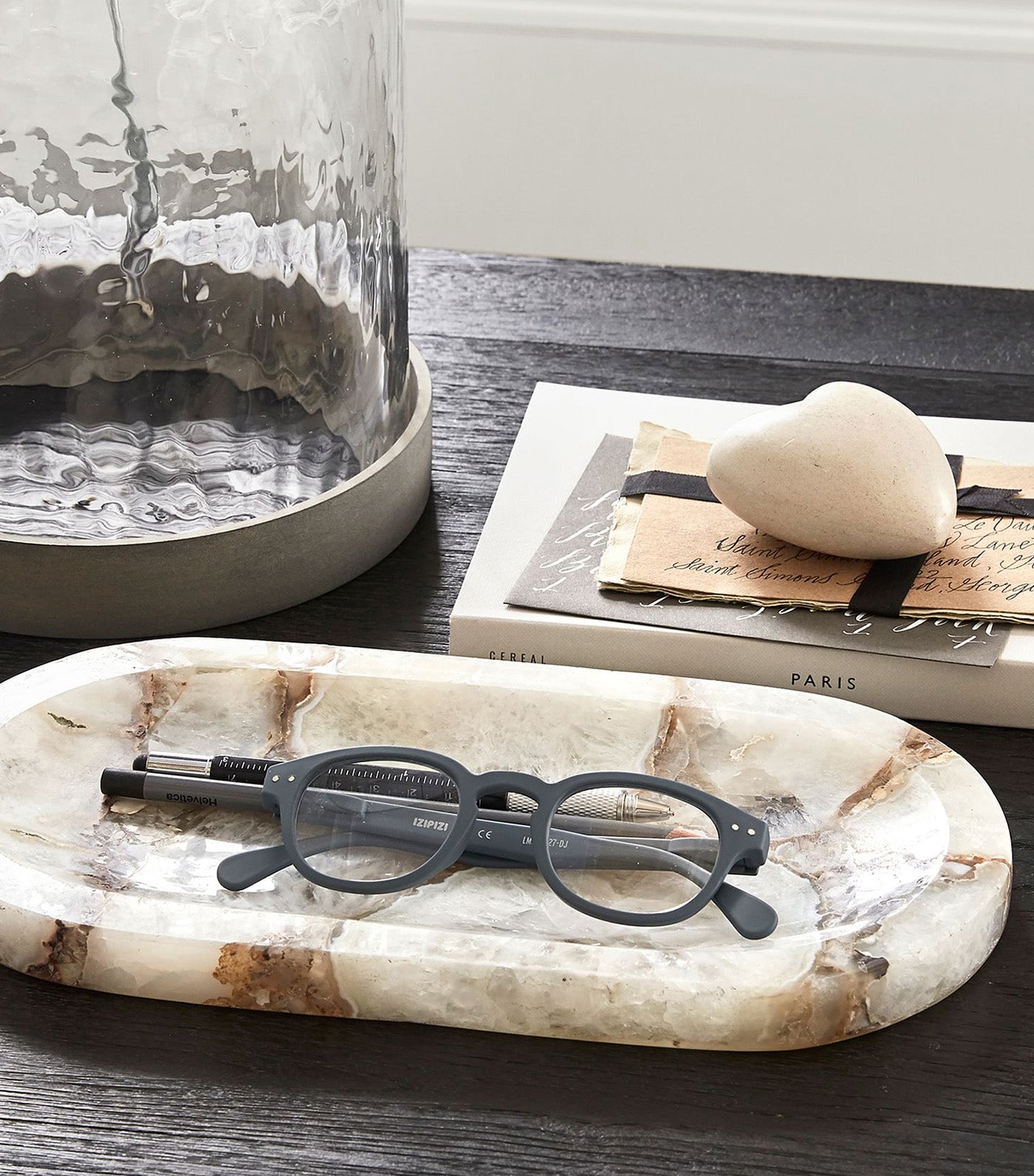 Pottery Barn Agate Stone Catchall