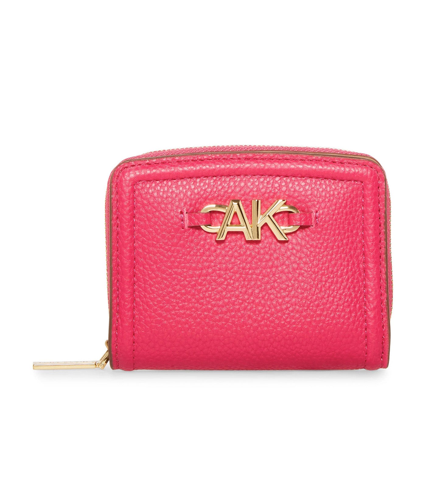 Anne Klein Small Curved Wallet With Logo Hibiscus Pink