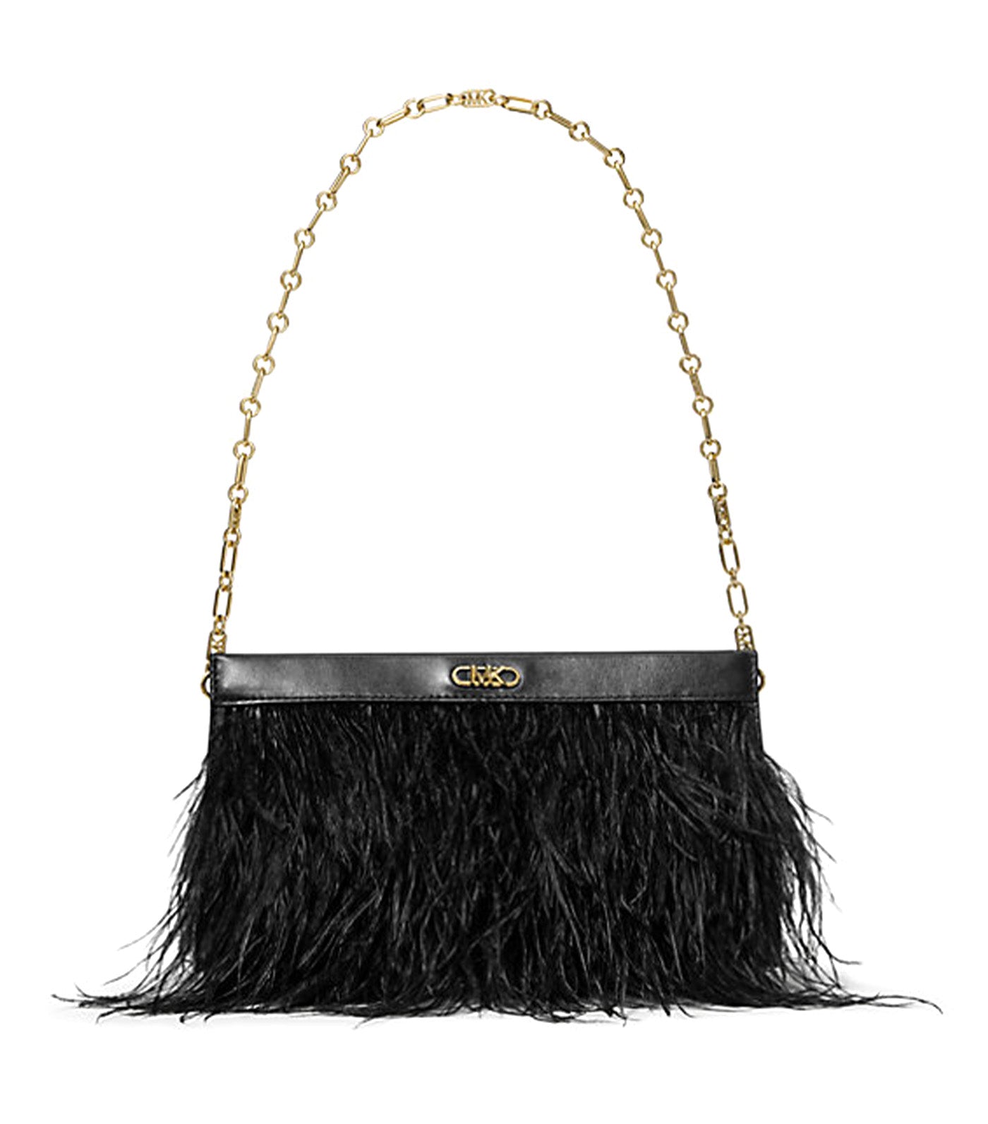 Tabitha Large Feather Embellished Clutch