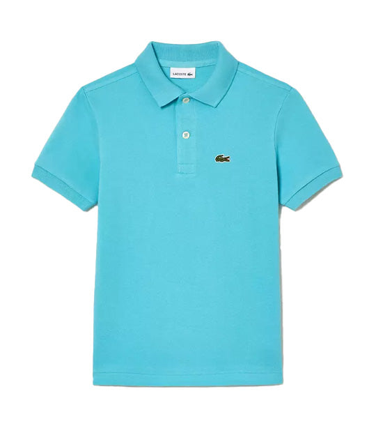 Lacoste Polo Shirt Turquoise Lacoste Kids' Lacoste Petit Piqué
