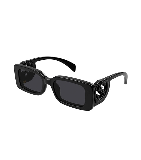 Gucci black best sale rectangular glasses