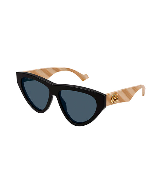 GG1333S 004 58 Cat-Eye Sunglasses Black