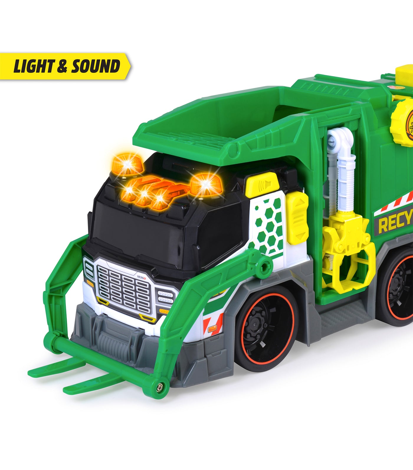 Dickie toys store recycling truck bin