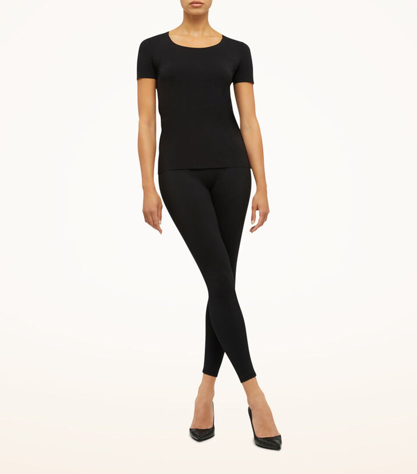 Wolford Aurora Pure Top Short Sleeves Black