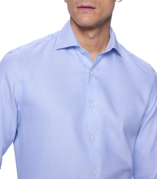 Classic Fit French Cuff Shirt Blue