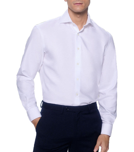 Classic Fit French Cuff Shirt White