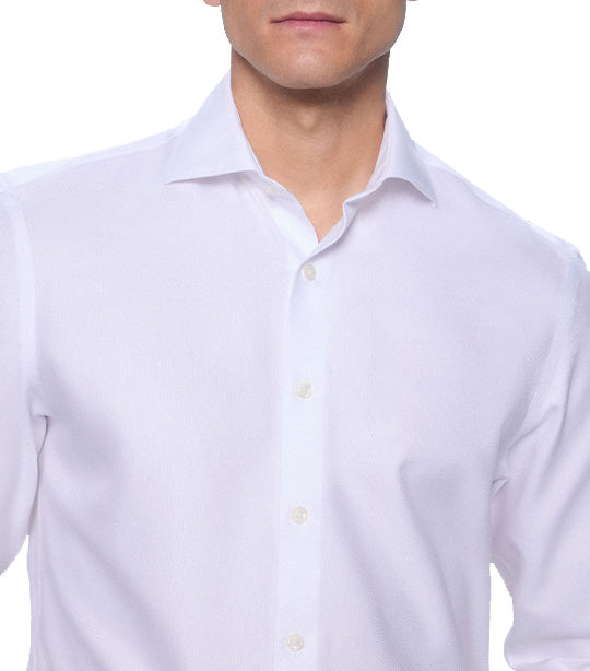 Classic Fit French Cuff Shirt White