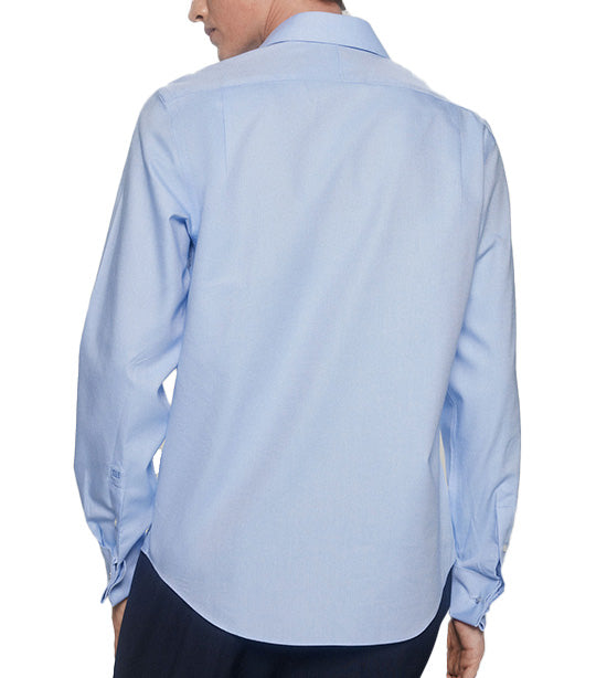 Tailored Fit French Cuff Shirt Blue