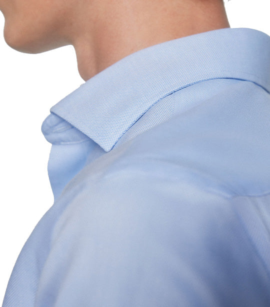 Tailored Fit French Cuff Shirt Blue