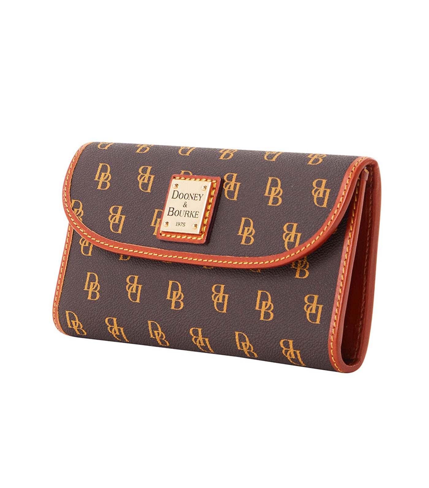 Dooney Bourke Gretta Continental Clutch Brown Tmoro