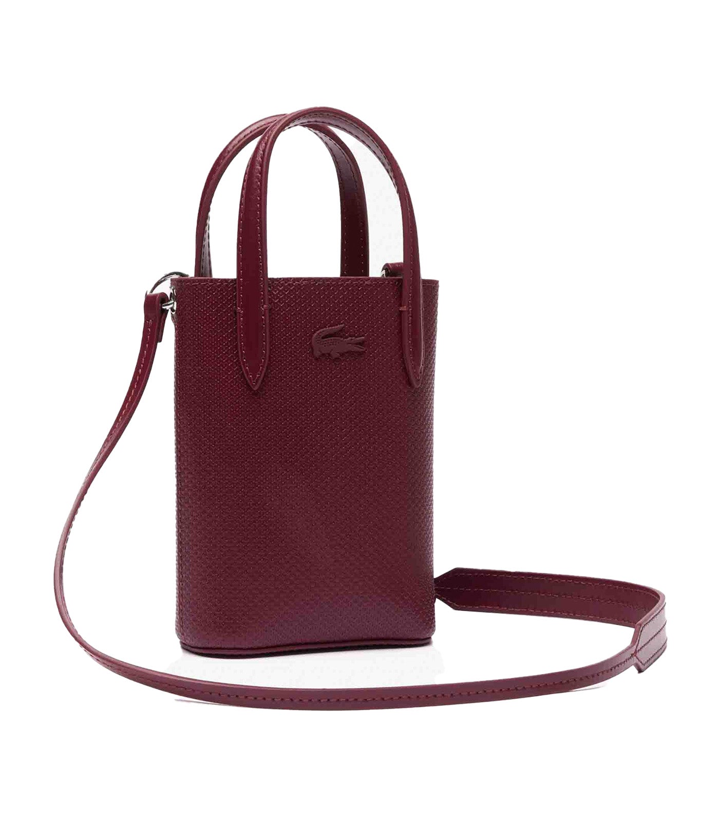 Lacoste leather tote discount bag