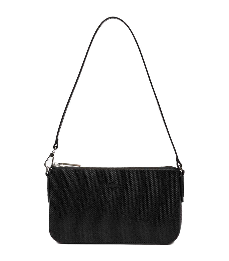 Lacoste Women's Chantaco Classic Leather Shoulder Bag Noir Rustan's