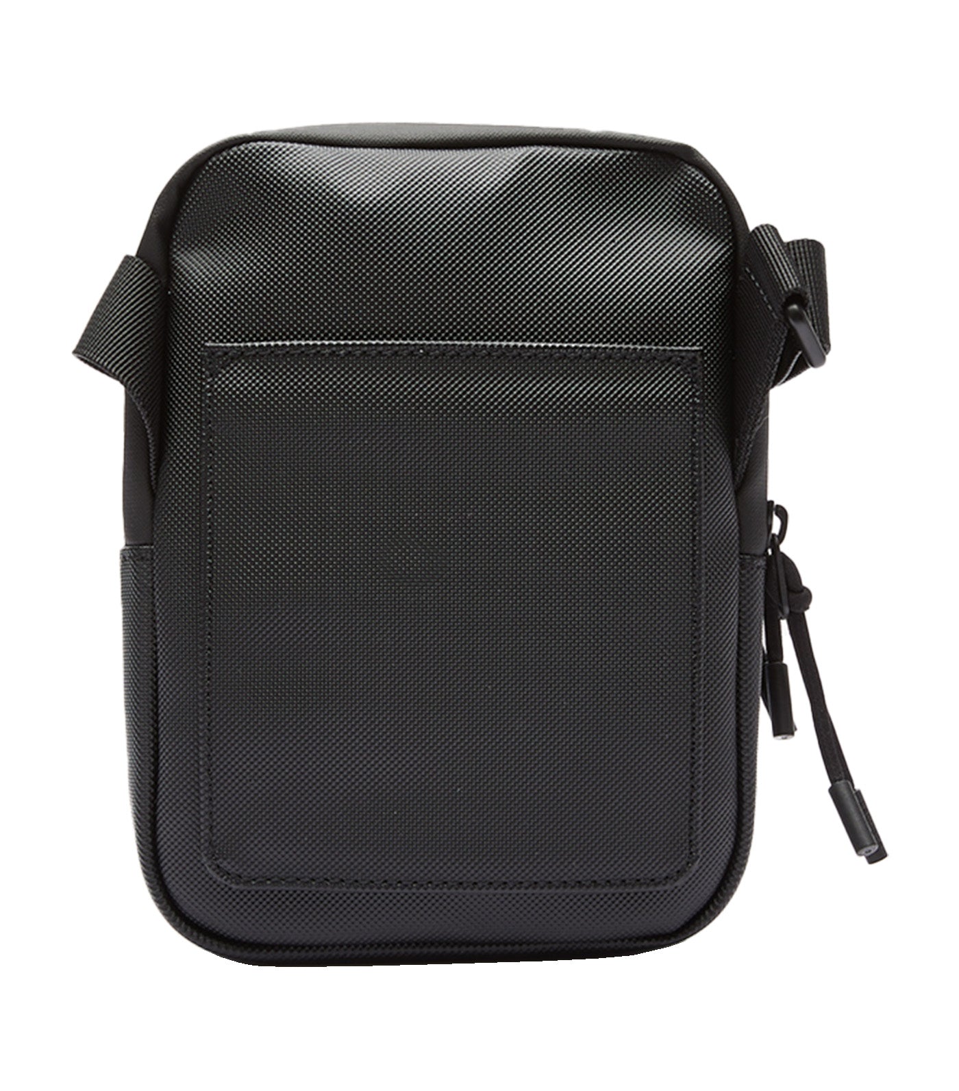 Men's Coated Canvas Small Crossover Bag Noir