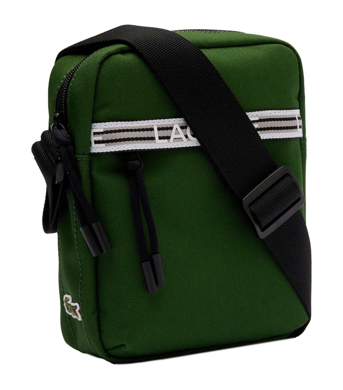 Lacoste Men's Neocroc Vertical Camera Bag Vert 132 Noir Blanc Rustan's