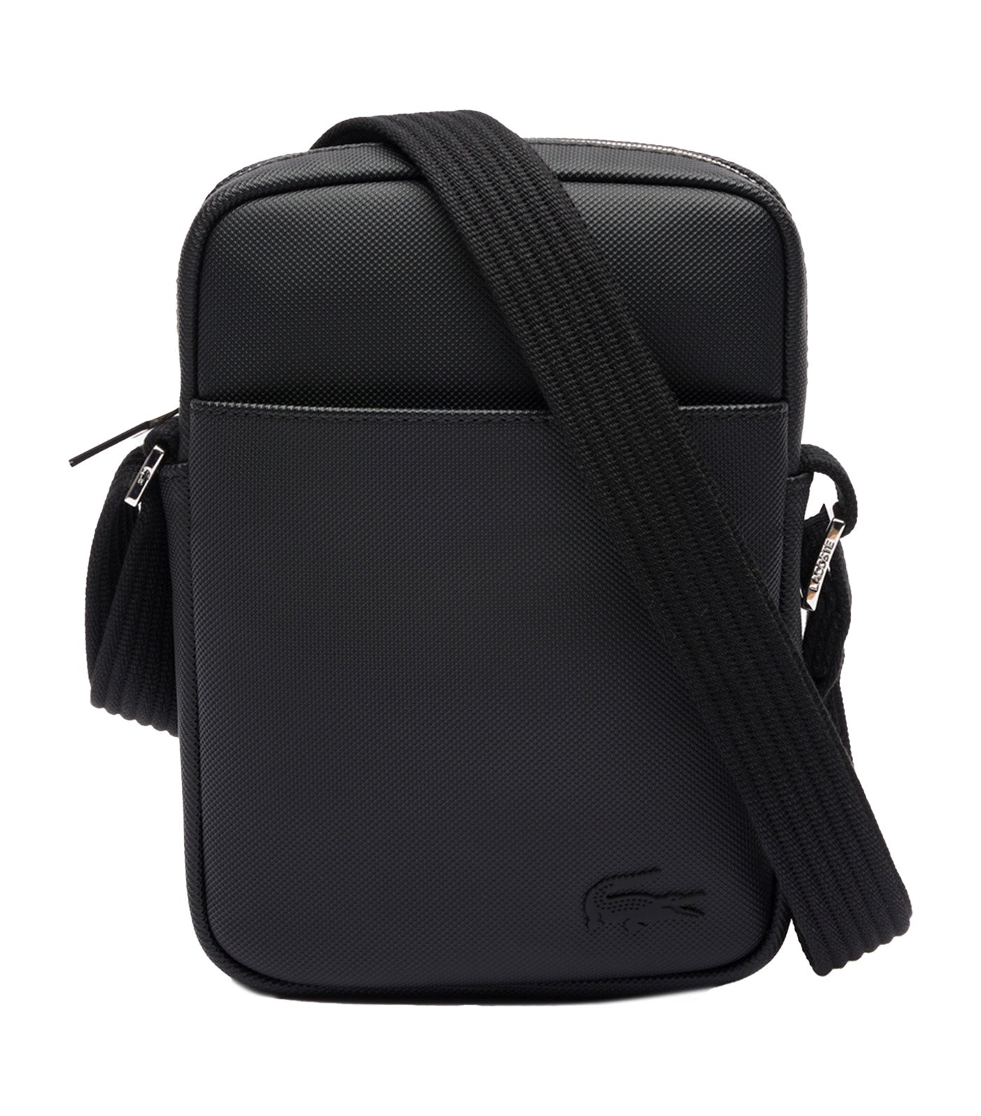 Lacoste Men's PVC Medium Crossover Bag, Noir
