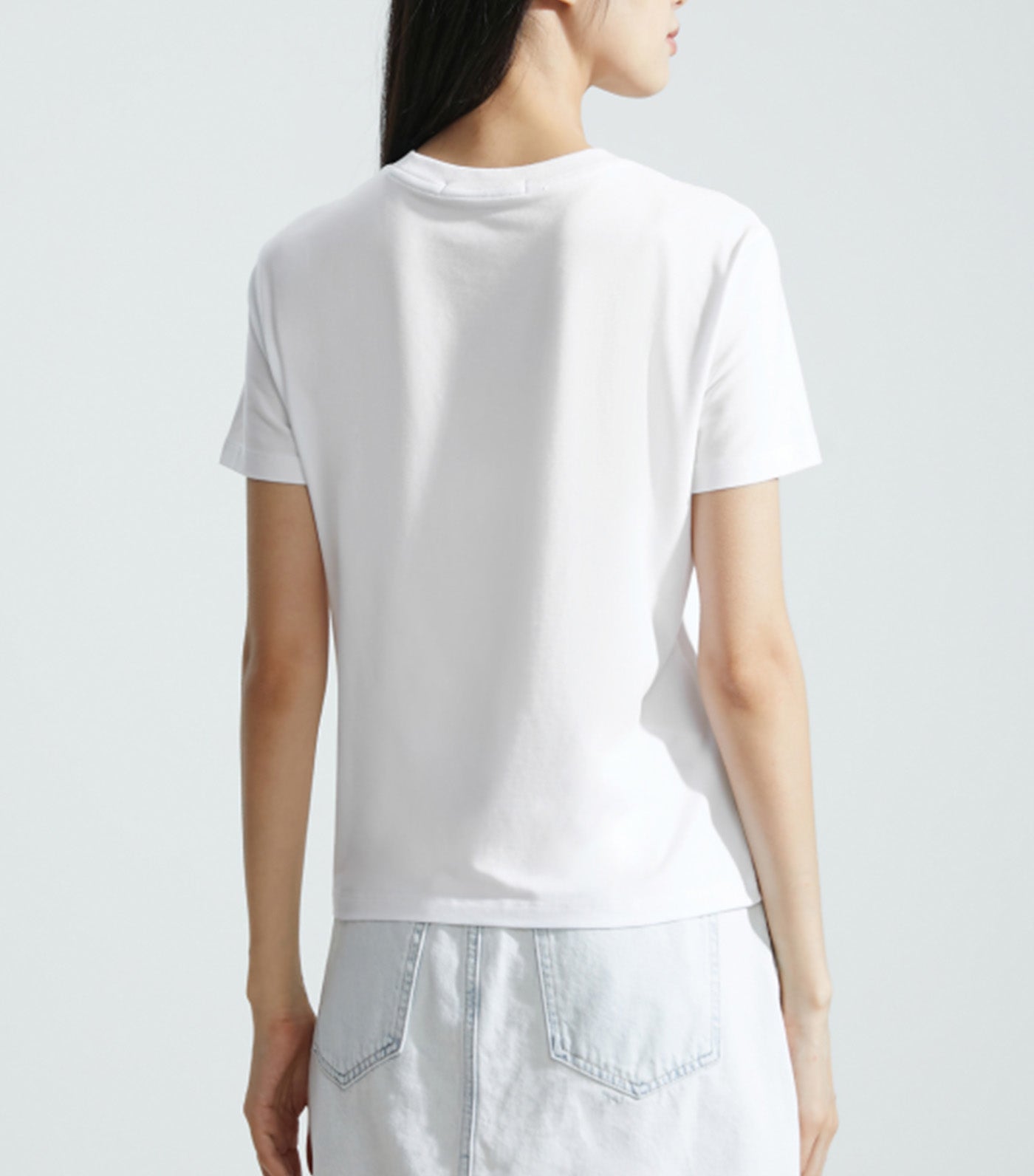 Slim Gradient Logo T-Shirt White