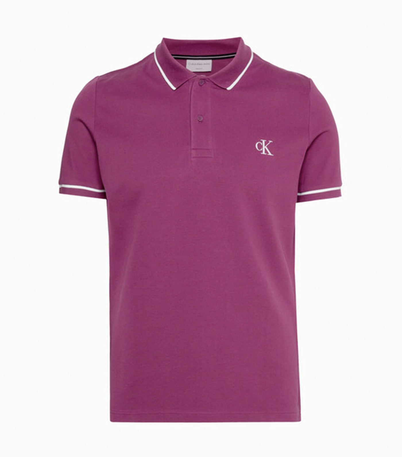 Tipping Slim Polo Shirt Purple