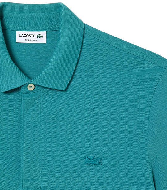 Men's Lacoste Paris Polo Shirt Regular Fit Stretch Cotton Piqué Ocelle