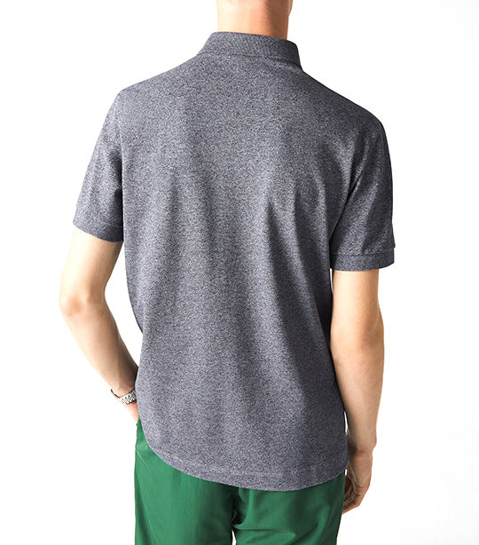Men's Lacoste Paris Polo Shirt Regular Fit Stretch Cotton Piqué Eclipse Jaspe