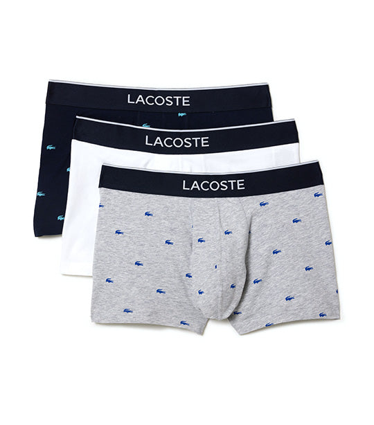 Pack of 3 Casual Signature Boxer Briefs Silver Chine/Navy Blue/White