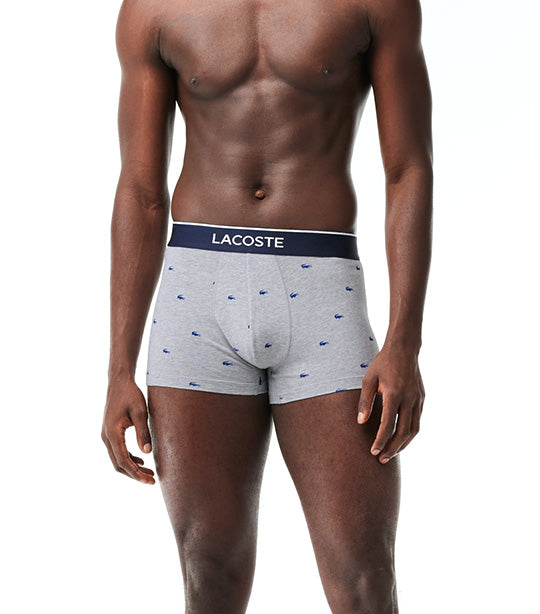 Pack of 3 Casual Signature Boxer Briefs Silver Chine/Navy Blue/White