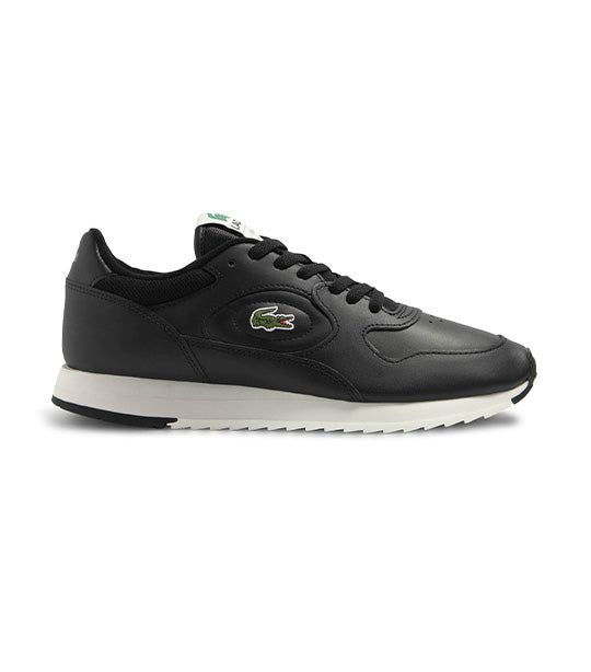 Men's Linetrack Leather Trainers Black/Off White