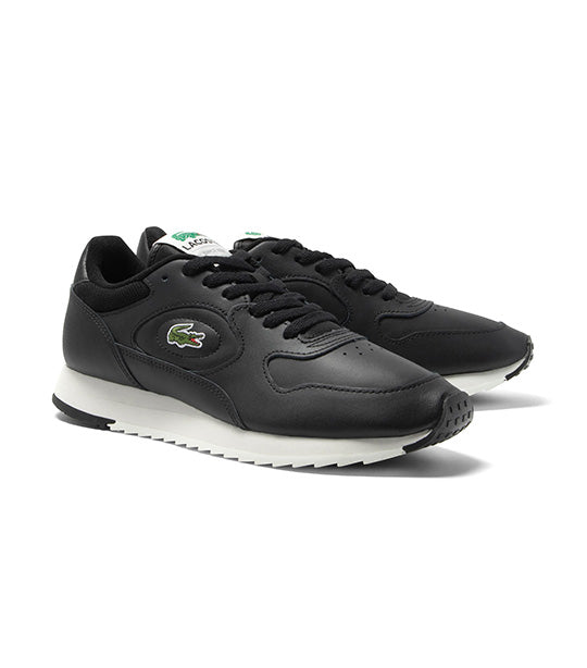 ☆送料無料☆ LACOSTE LINETRACK ☆ Lacoste Linetrack Leather Trainers White/Green - 90s Runners