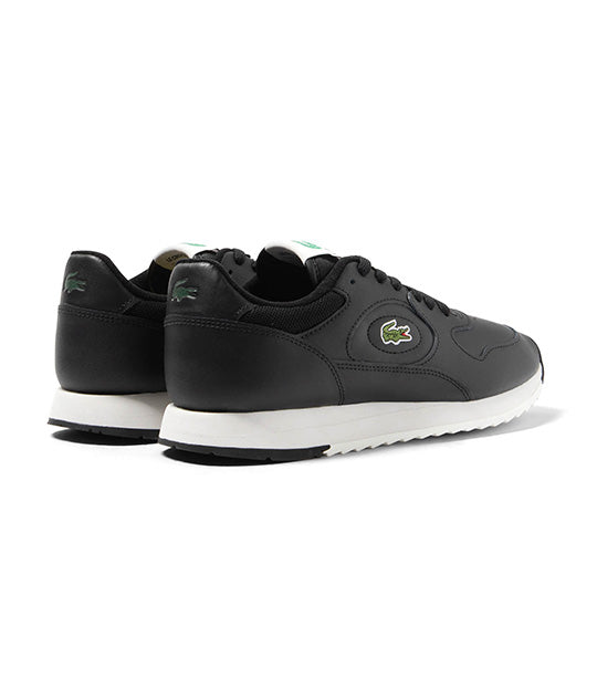 Men's Linetrack Leather Trainers Black/Off White