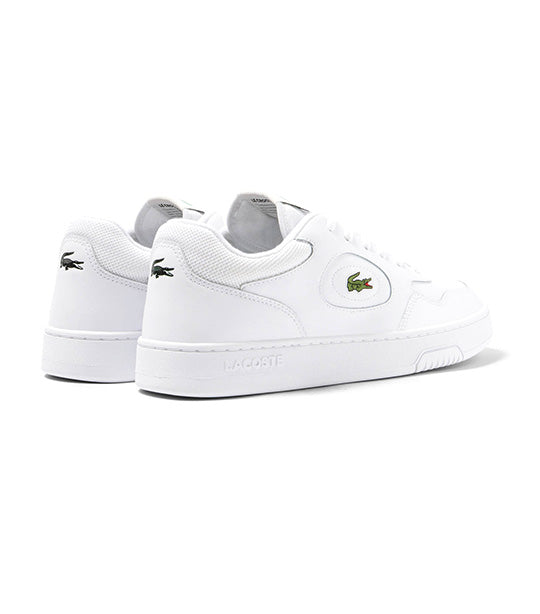Men's Lineset Leather Trainers White/White