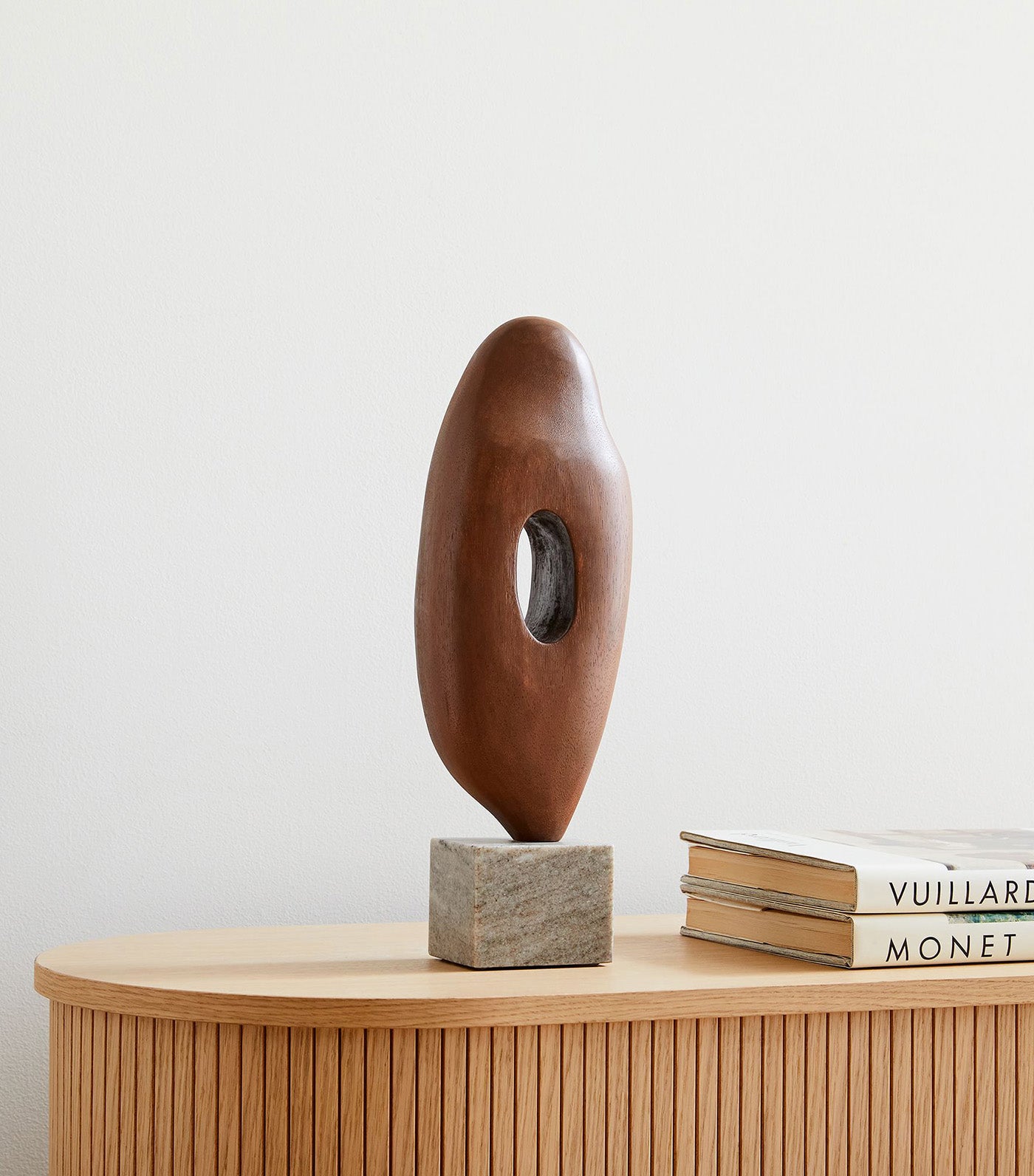 west elm Alba Wood Sculptural Object - Walnut