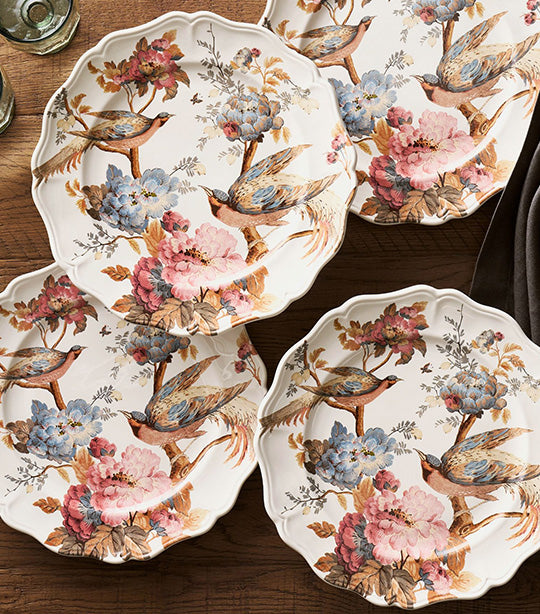 Pottery Barn Piper Floral Plate Set