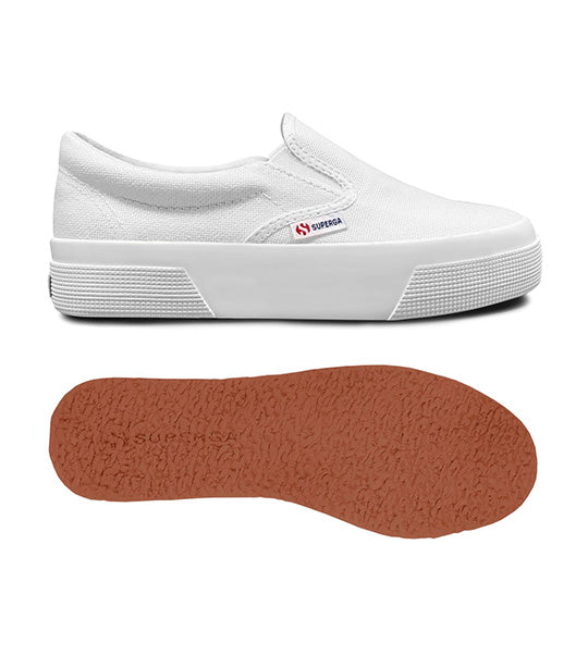 2740 Platform Slip-on Sneakers White