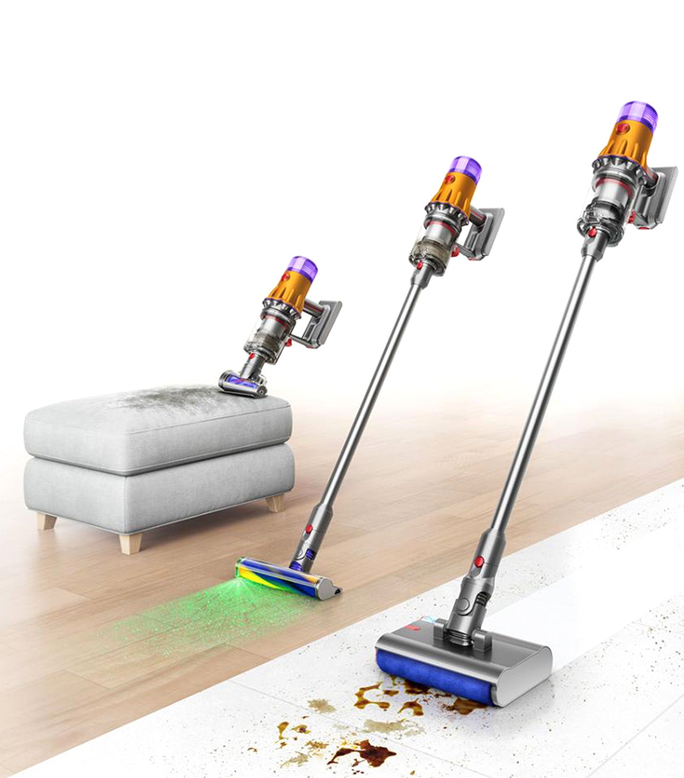 Dyson V12s Detect Slim Submarine Sprayed Gold/Iron/Gold | Rustan's