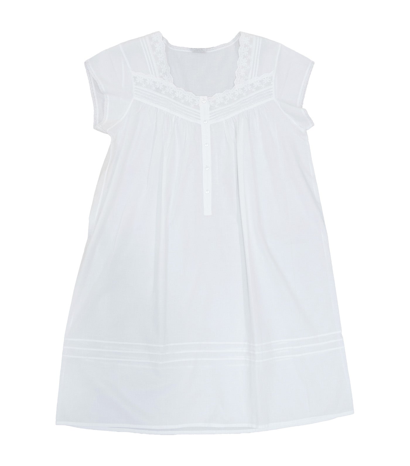 Daniela with Lace Front Opening White