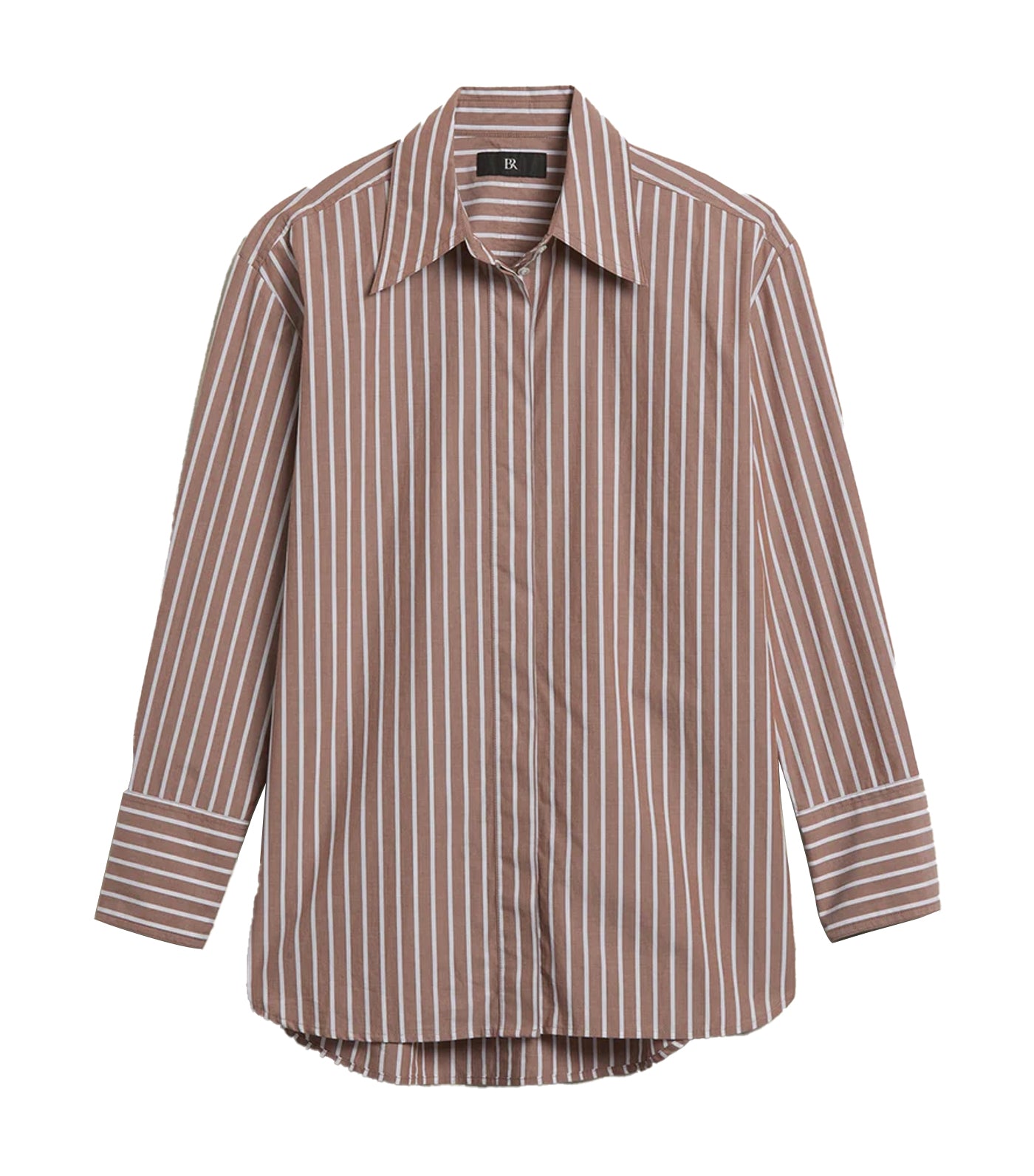The Oversized Tunic City Stripe Brown