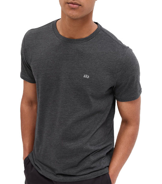 Gap Logo Crewneck T-Shirt Charcoal Gray