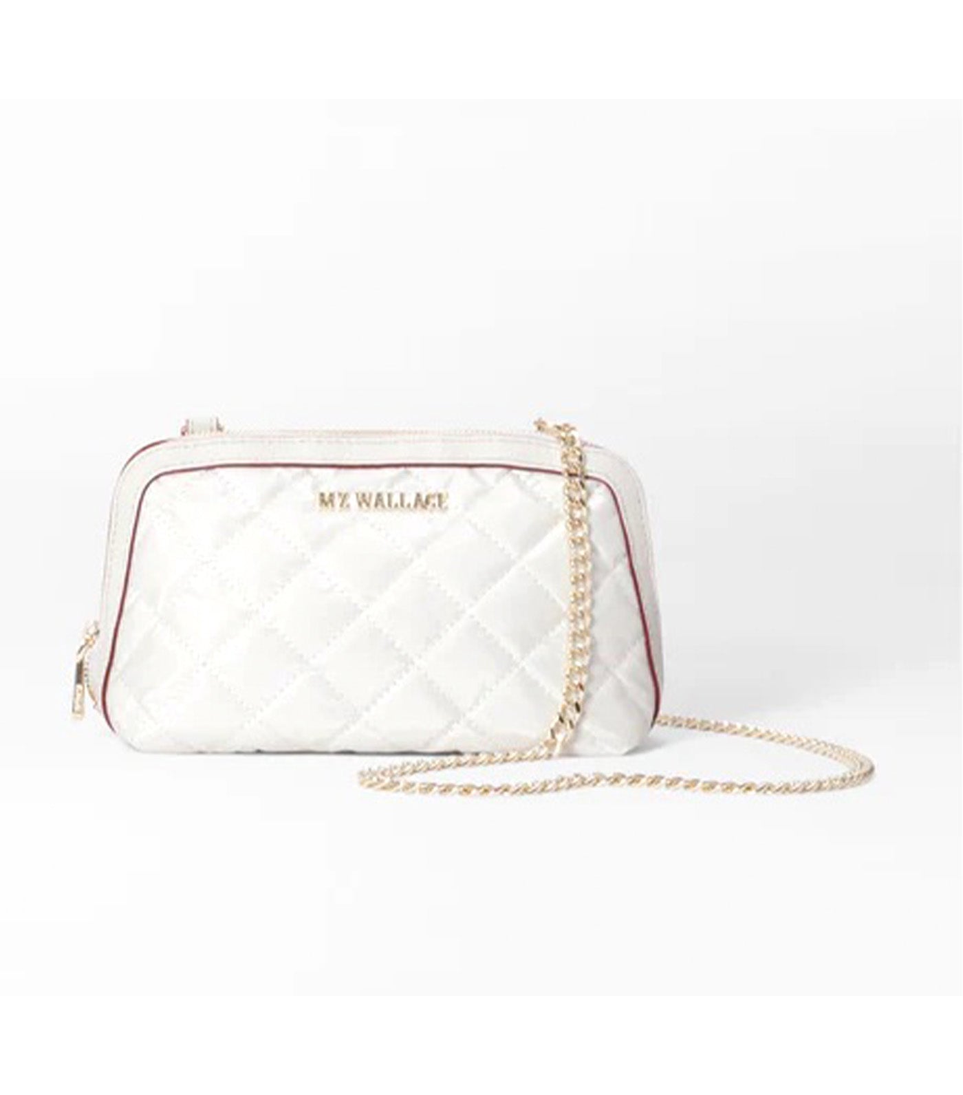MZ Wallace Small Emily Crossbody Pearl Metallic | Rustan's