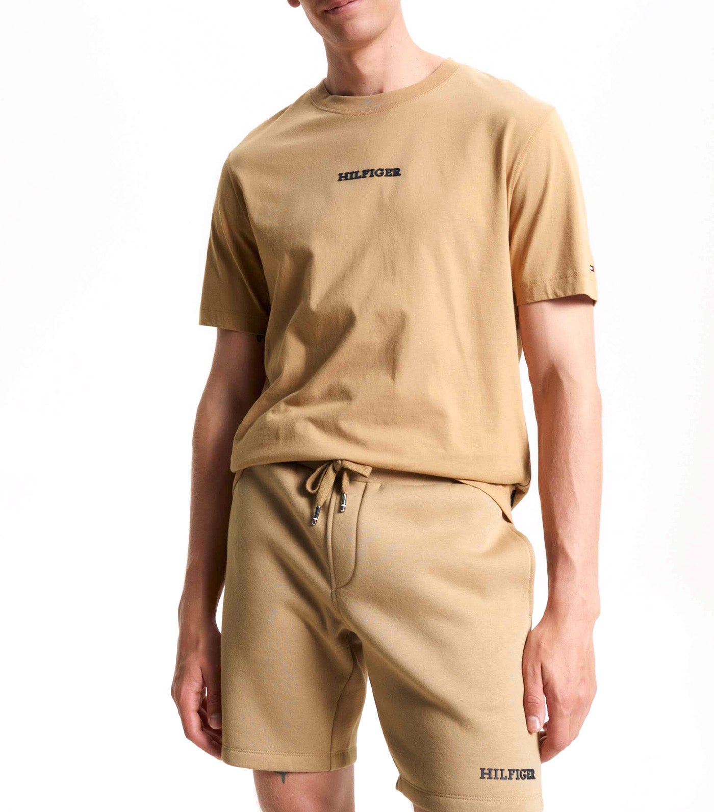 Men's Monotype Small Chest T-Shirt Classic Khaki