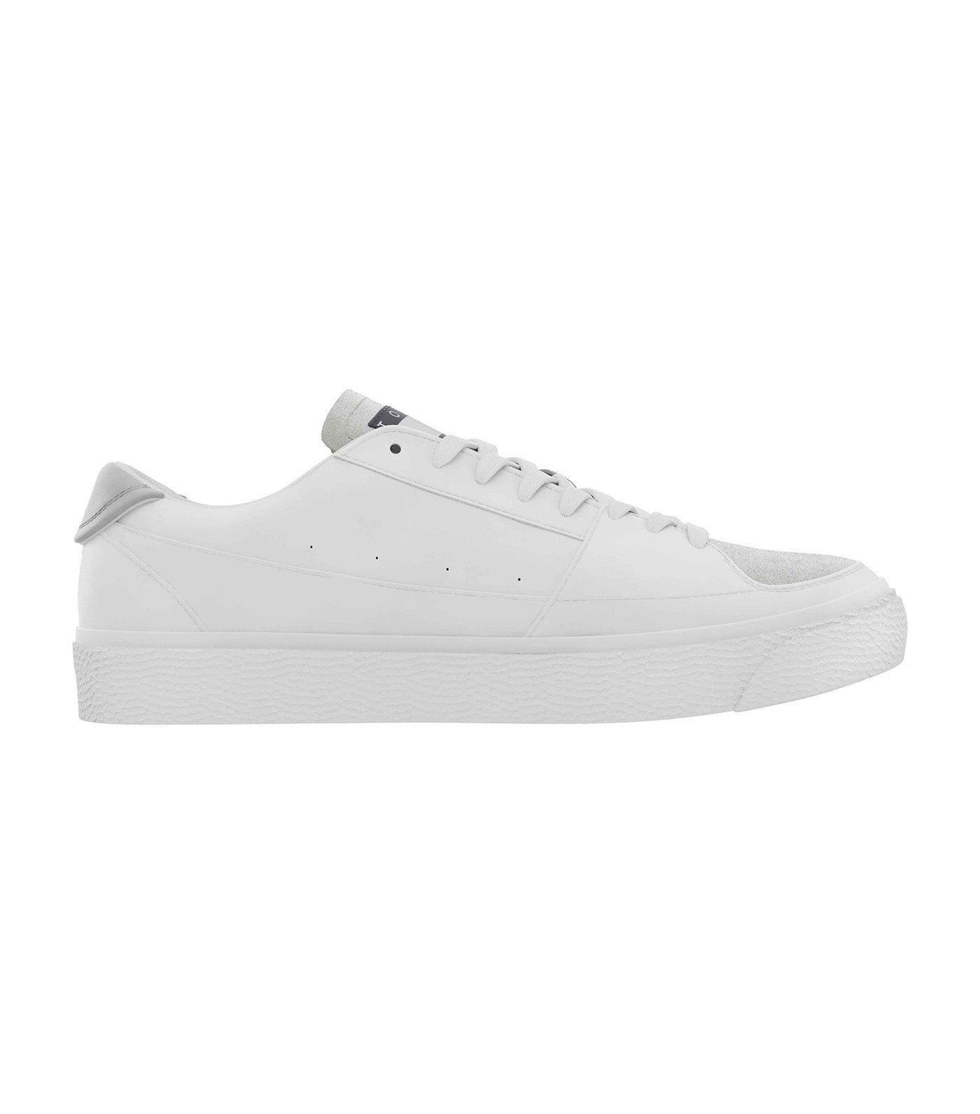 Men's Vulcanized Essential Badge Lace-Up Trainers White