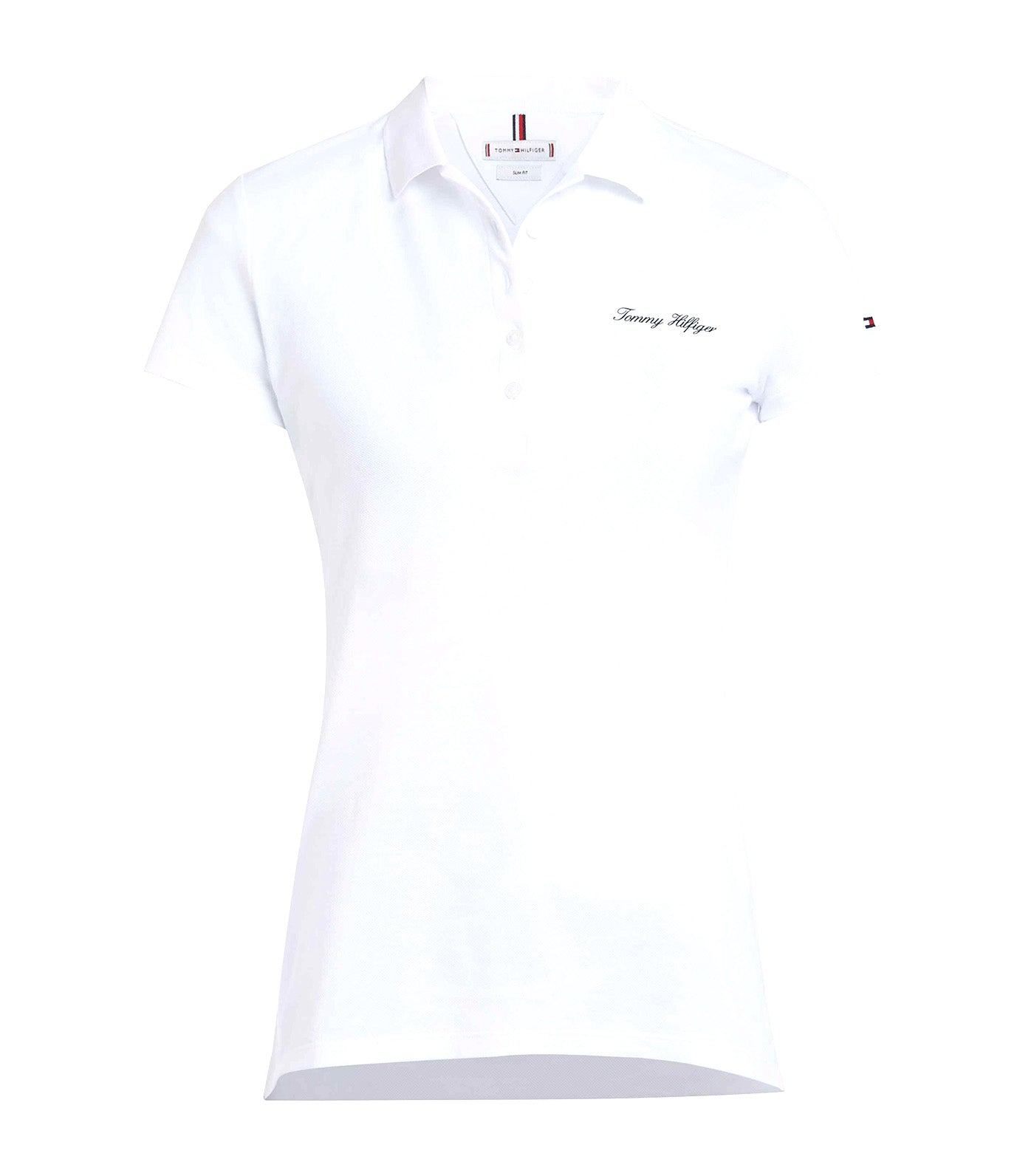 Women's IM Slim Script Polo Shirt TH Optic White