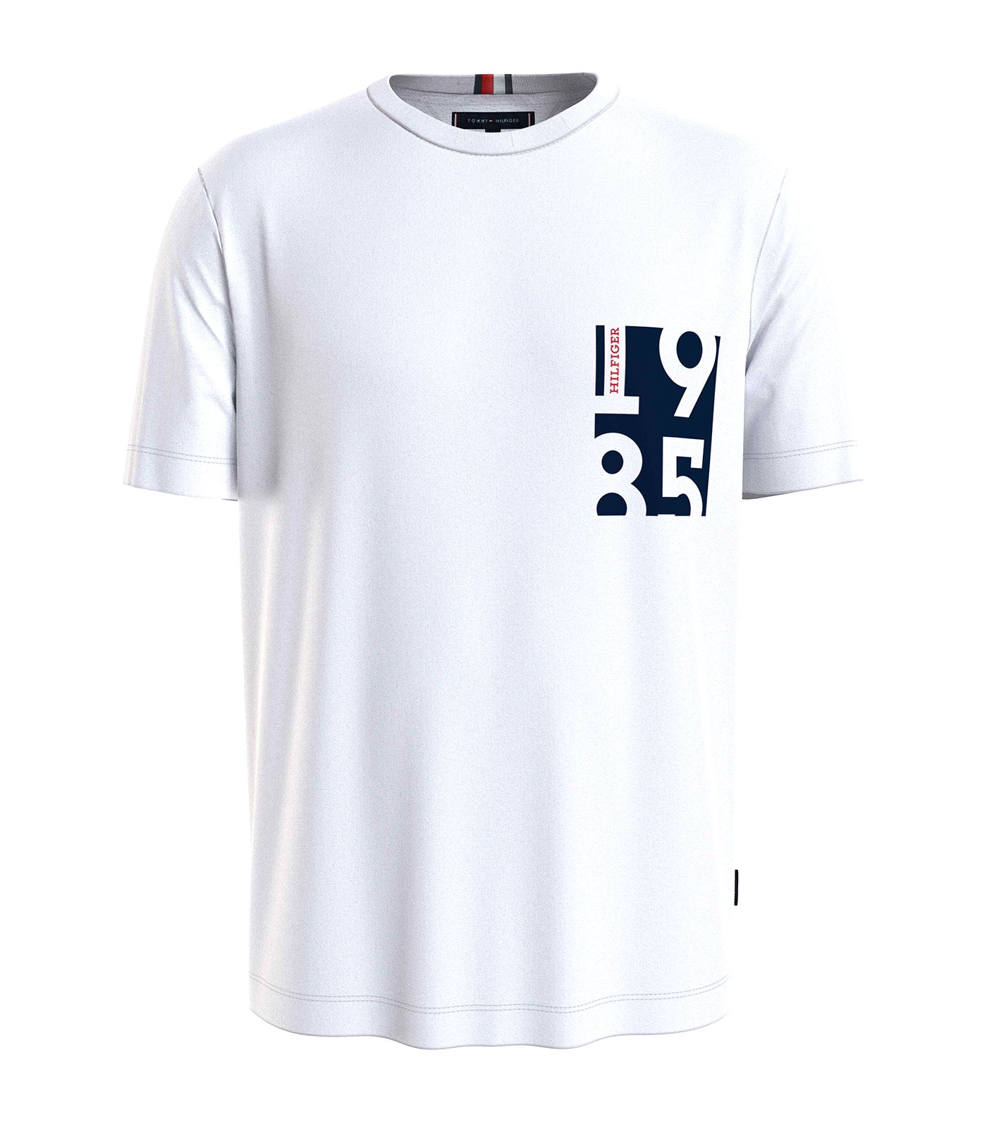 Men's Chest Print T-Shirt White