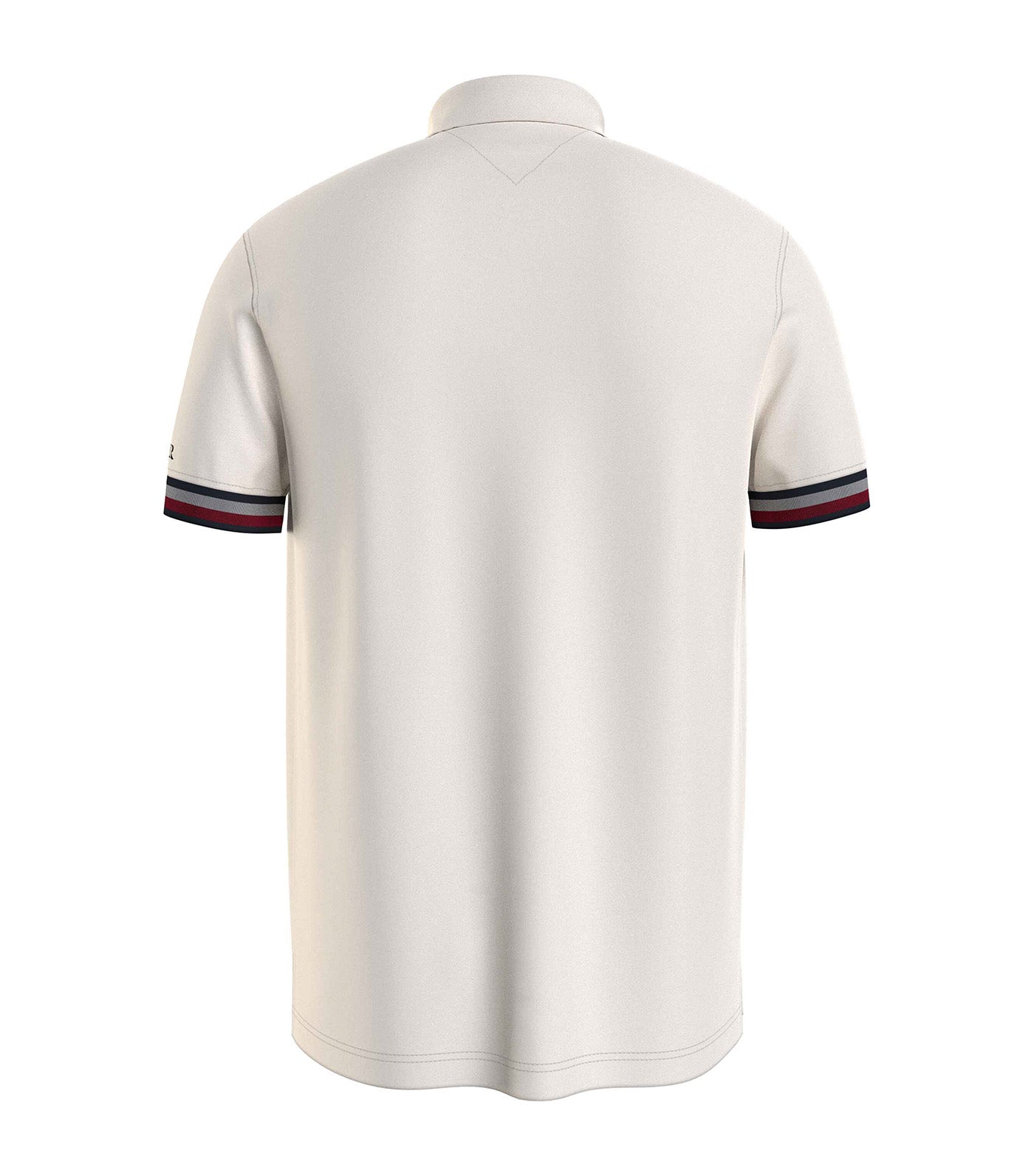 Men's WCC Bold Textured Cuff Regular Polo Shirt Ancient White